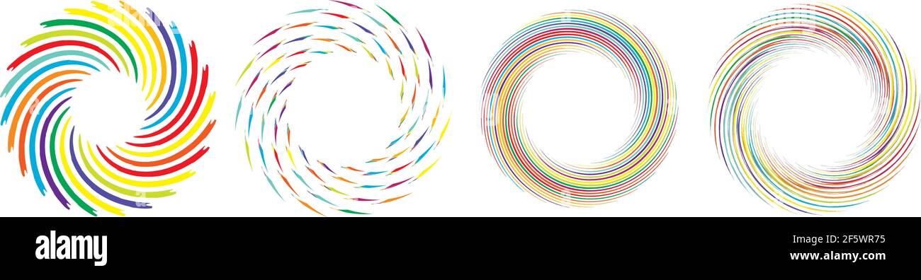Geometric abstract circle, circular element vector — Stock vector ...
