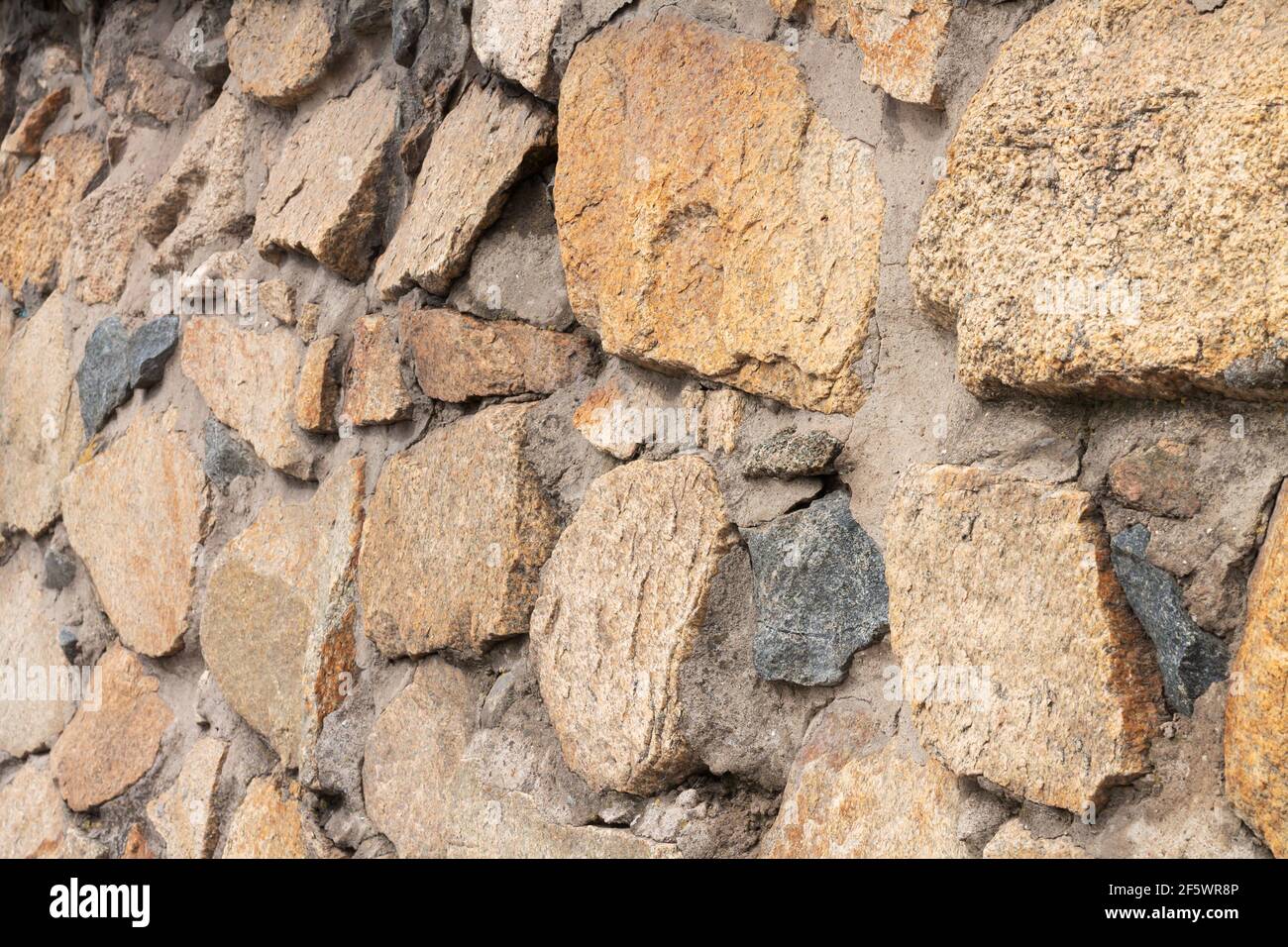 Background of natural old textured stone wall Stock Photo - Alamy
