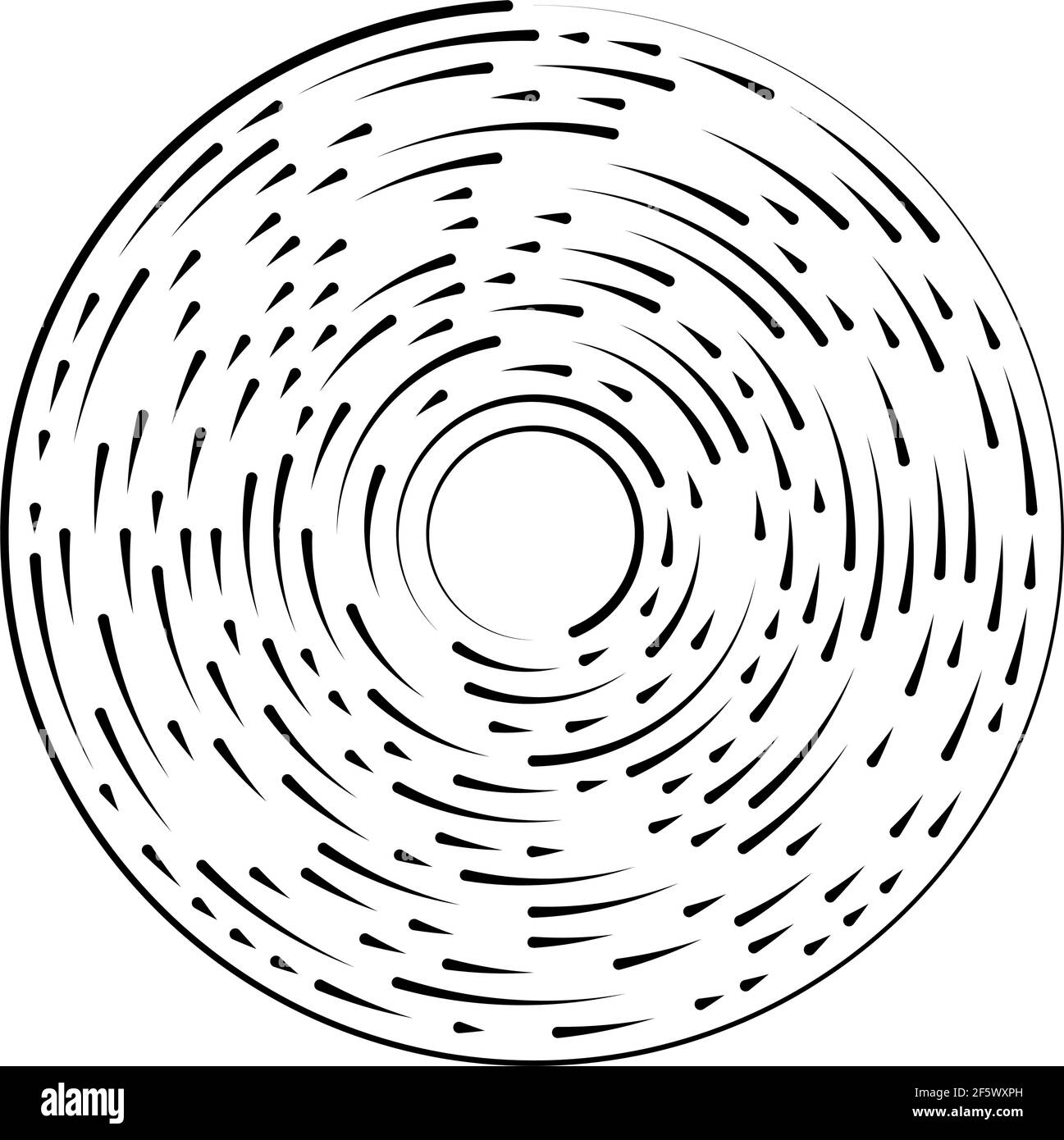 Segmented circular, concentric circle element — Stock vector ...