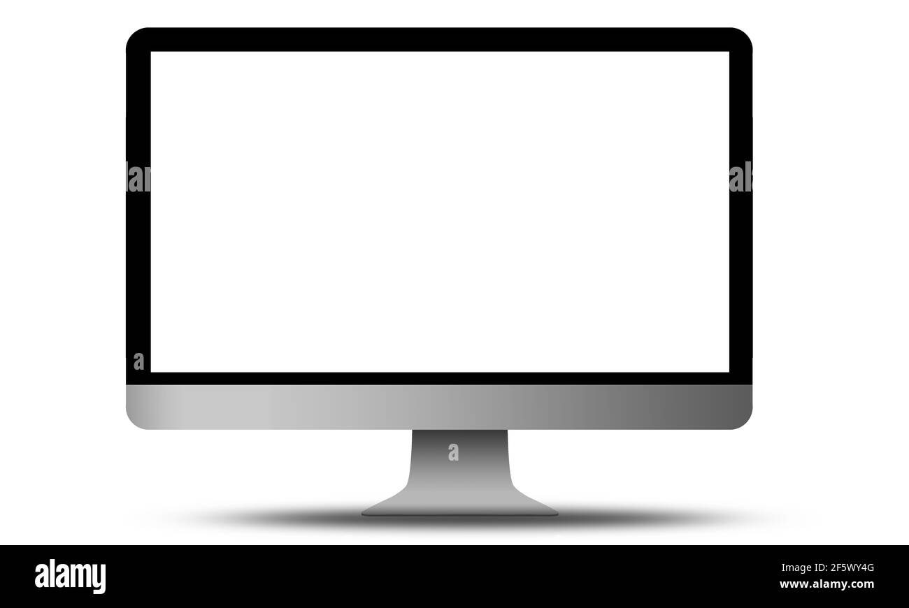 An illustration of a modern computer screen with space for text ...