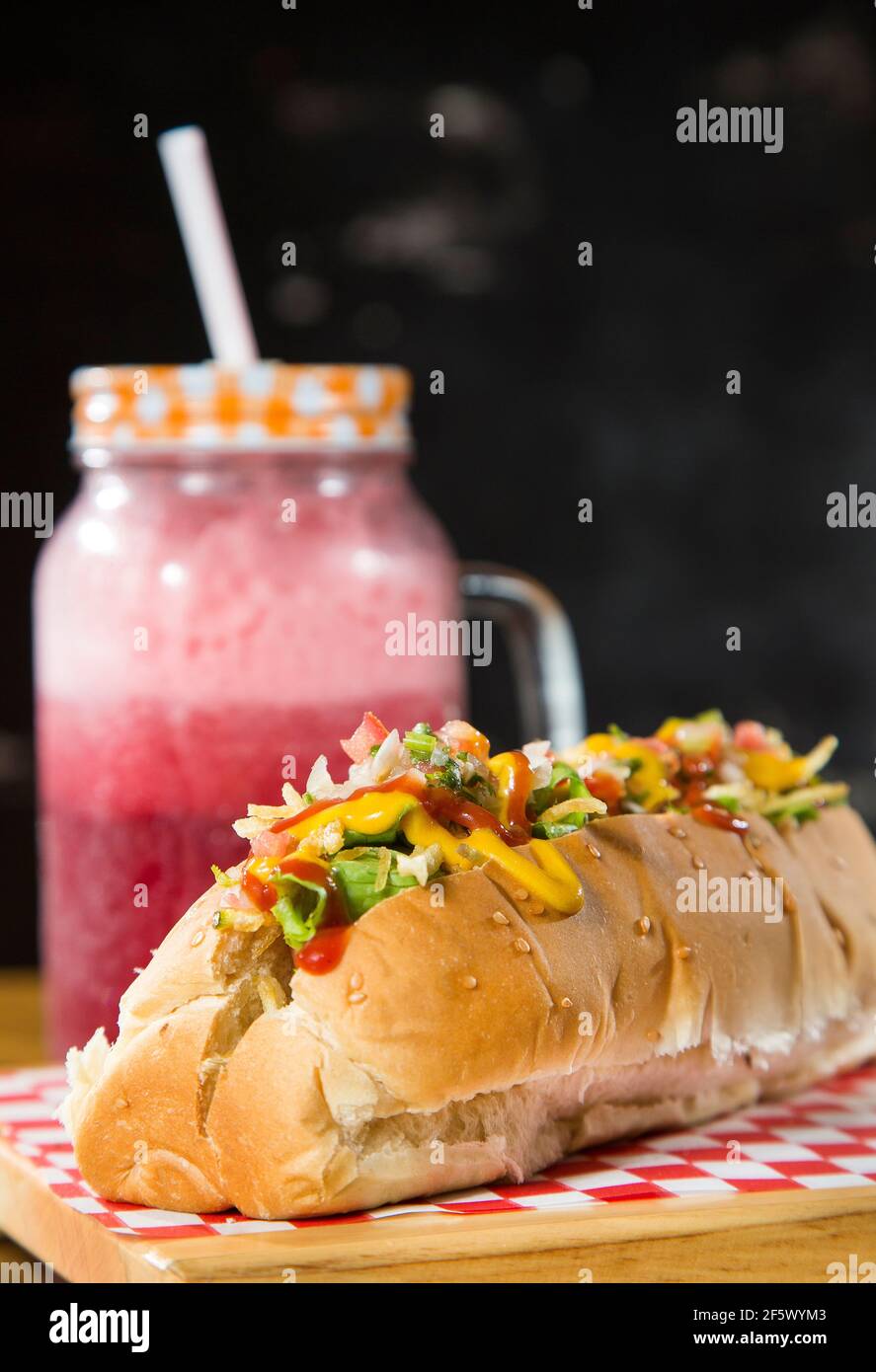 Colombian hot dog hires stock photography and images Alamy