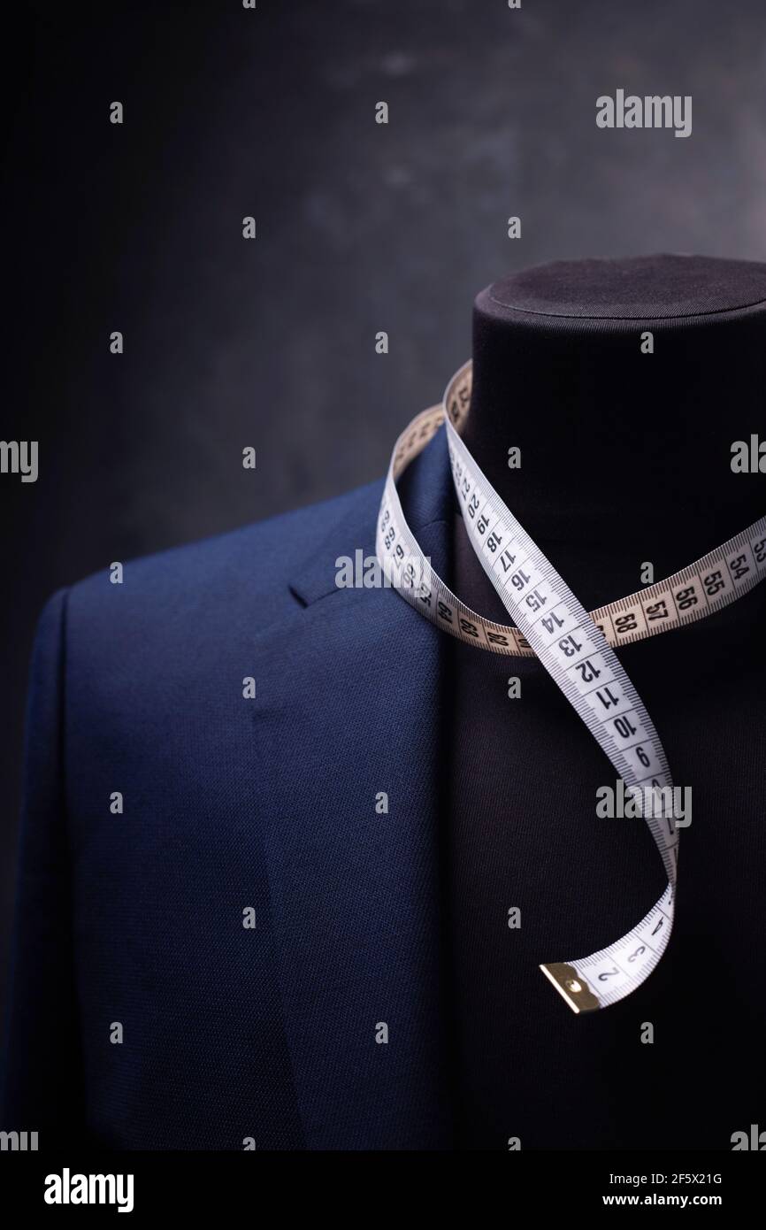 suit jacket on male tailor mannequin, creative concept of clothes ...