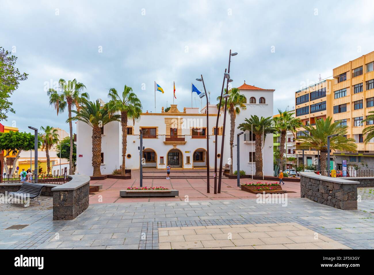 Puerto del Rosario, Spain, Janury 23, 2021:Town hall at Puerto del Rosario,  Fuerteventura, Canary islands, Spain Stock Photo - Alamy