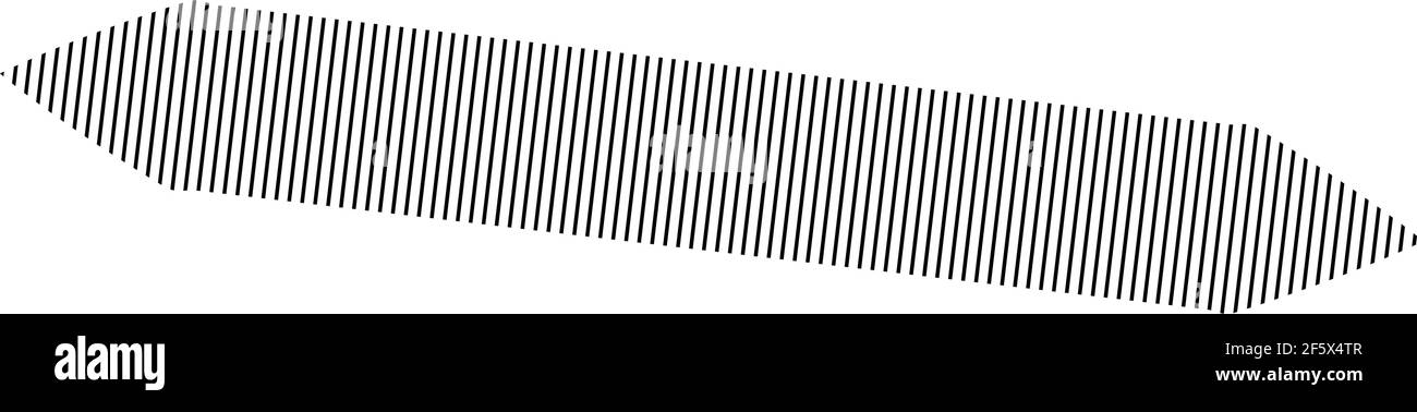Horizontal dashed, segmented lines design shape element — Stock vector ...