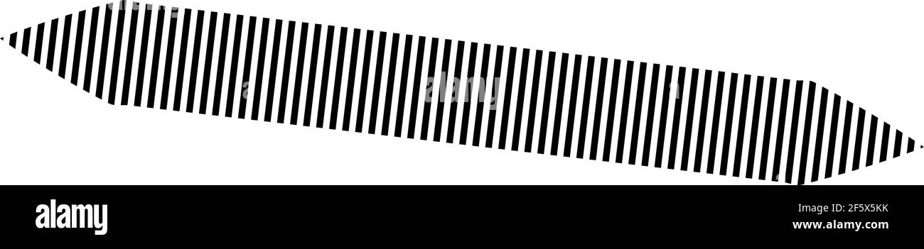 Horizontal dashed, segmented lines design shape element — Stock vector ...
