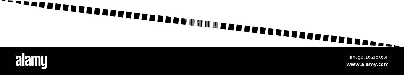 Horizontal dashed, segmented lines design shape element — Stock vector ...