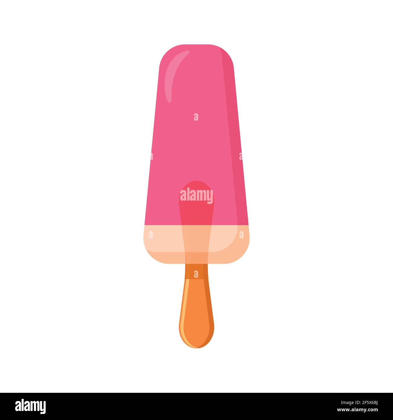 Ice cream icon, simple style, vector illustration on white background. Stock Vector