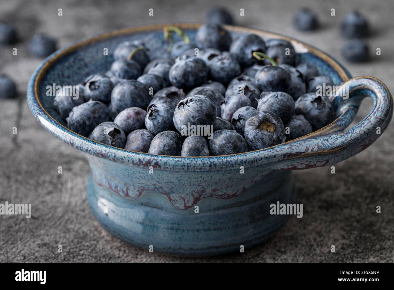 Fresh blueberries Stock Photo