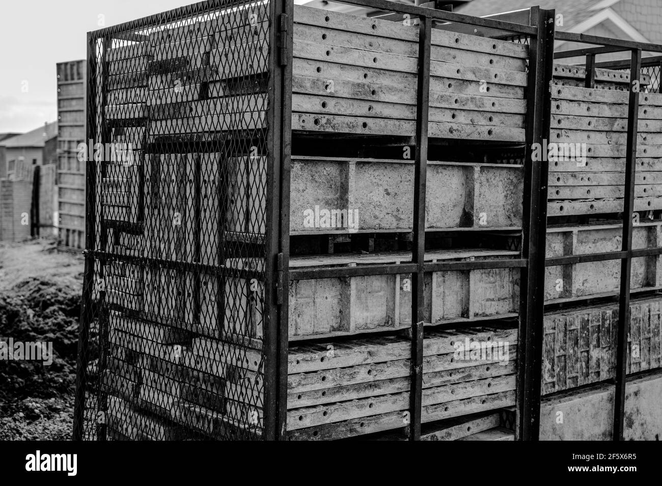 Removable concrete forms used in the construction industry for forming