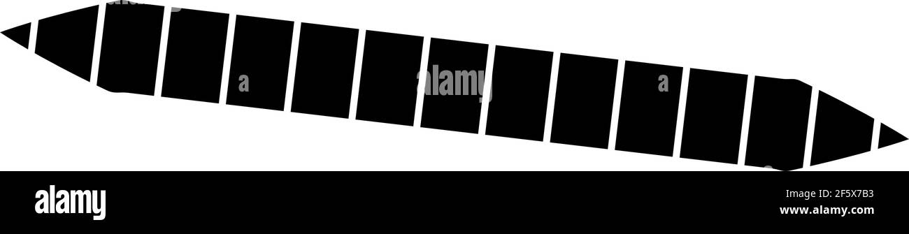 Horizontal dashed, segmented lines design shape element — Stock vector ...