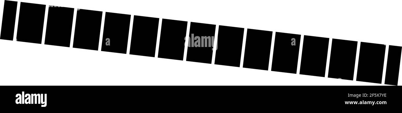 Horizontal dashed, segmented lines design shape element — Stock vector ...