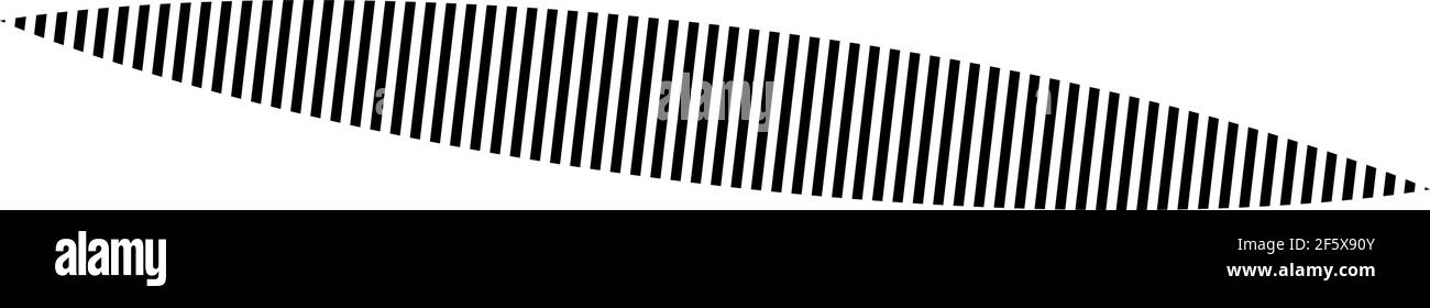 Horizontal dashed, segmented lines design shape element — Stock vector ...