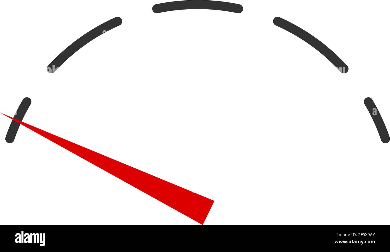 Dial, meter gauge vector illustration. Measurement, level, performance concept — Stock vector