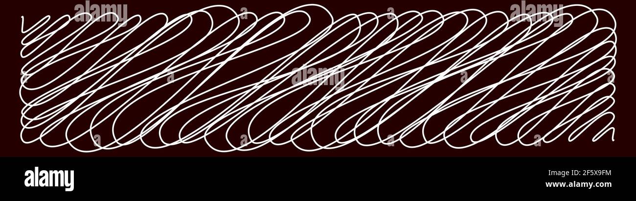 Squiggle, scrawl, curvy lines rectangular element vector illustration ...