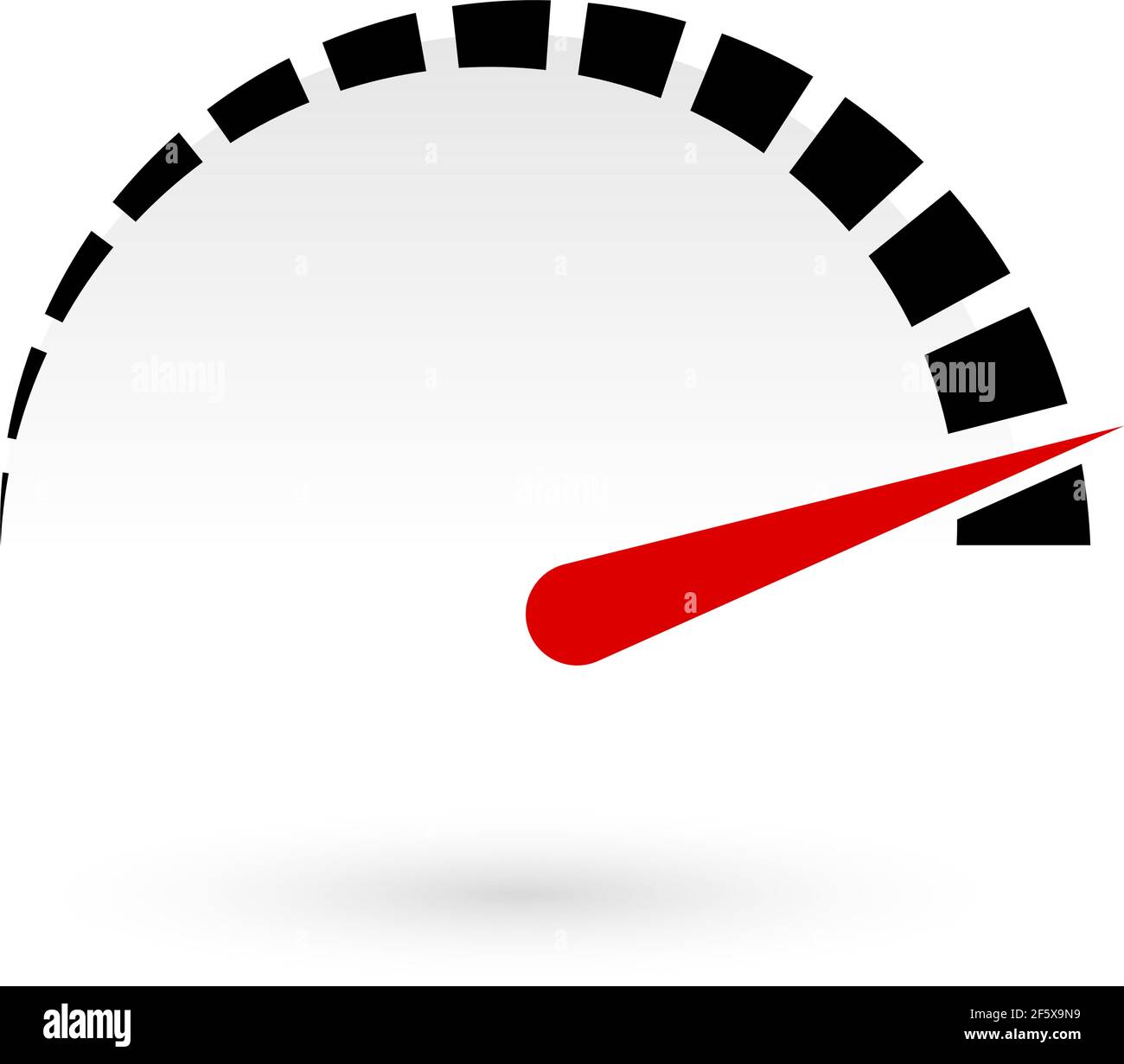 Dial, meter gauge vector illustration. Measurement, level, performance