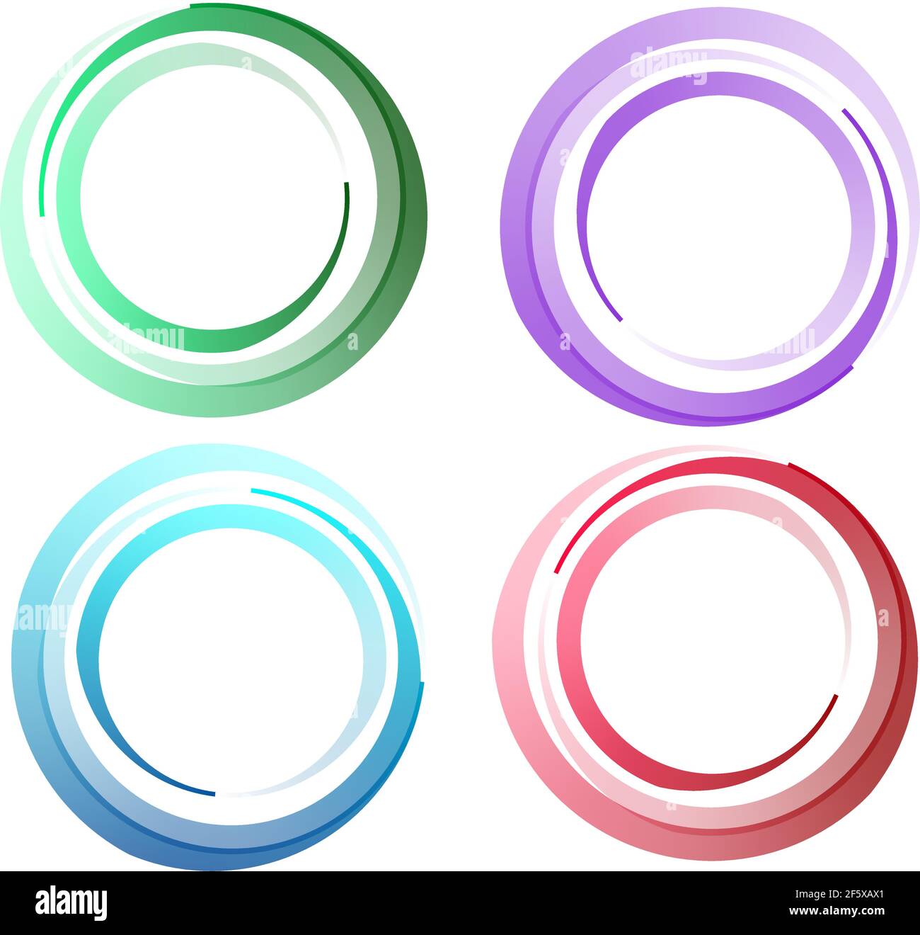 Circular, concentric element. Abstract circle — Stock vector ...