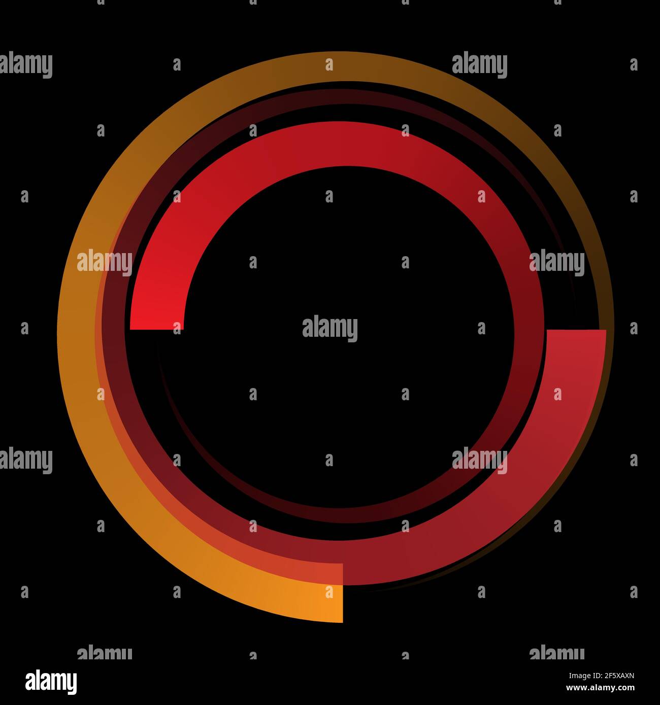 Circular, concentric element. Abstract circle — Stock vector ...