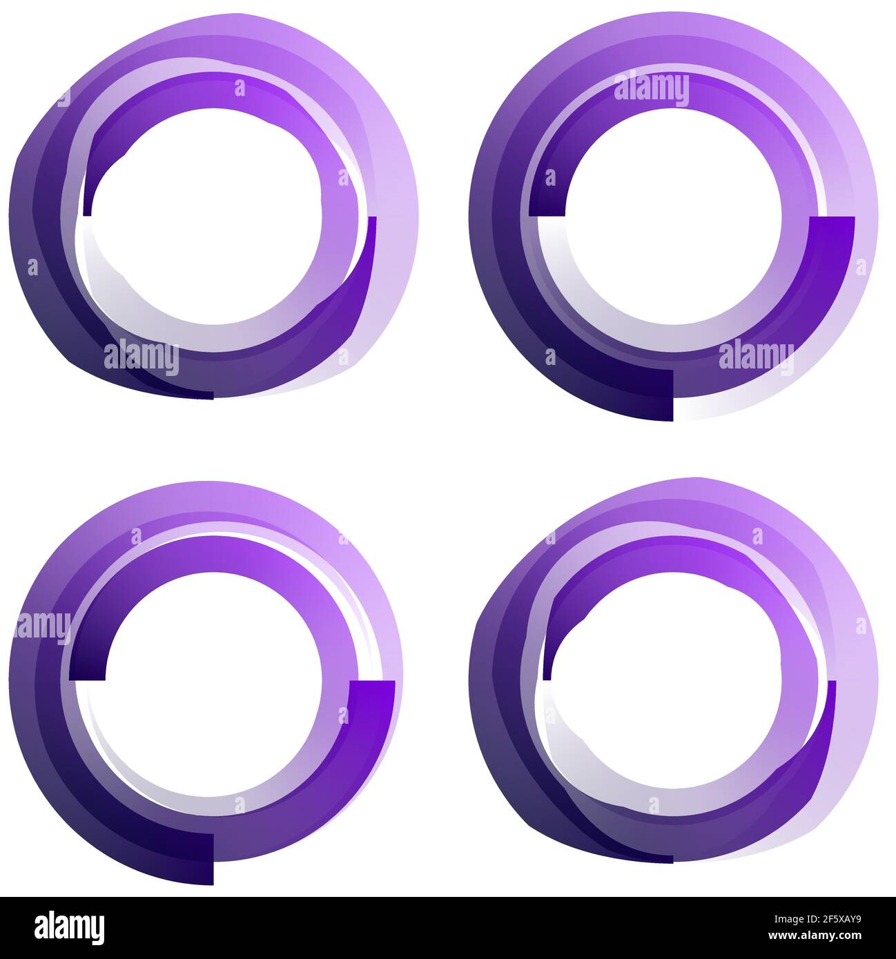 Circular, concentric element. Abstract circle — Stock vector ...