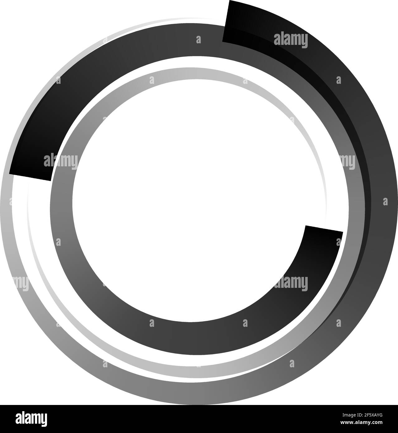 Circular, concentric element. Abstract circle — Stock vector ...