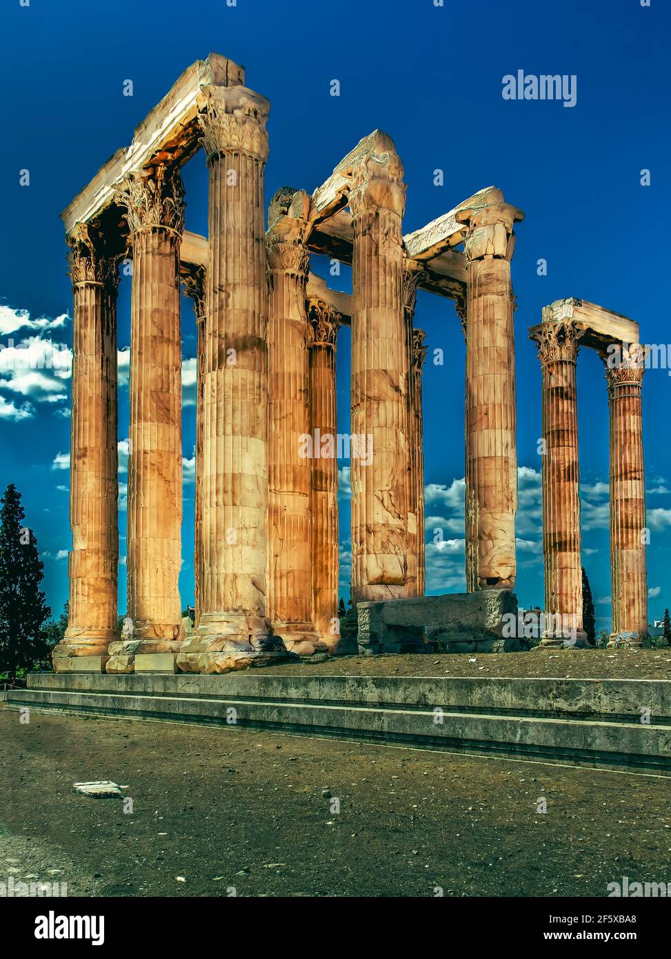 Temple of Zeus Ruins 1 Stock Photo Alamy