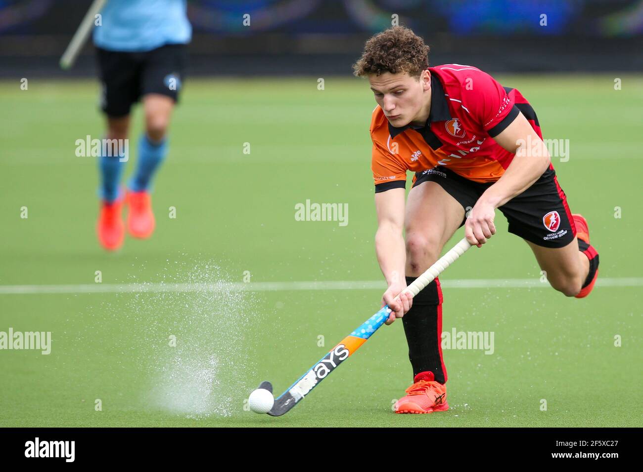 EINDHOVEN, NETHERLANDS - MARCH 28: Job Scheffers of Oranje Rood during the  Tulp Mens Hoofdklasse Hockey match between Oranje-Rood and HGC at Genneper  Stock Photo - Alamy