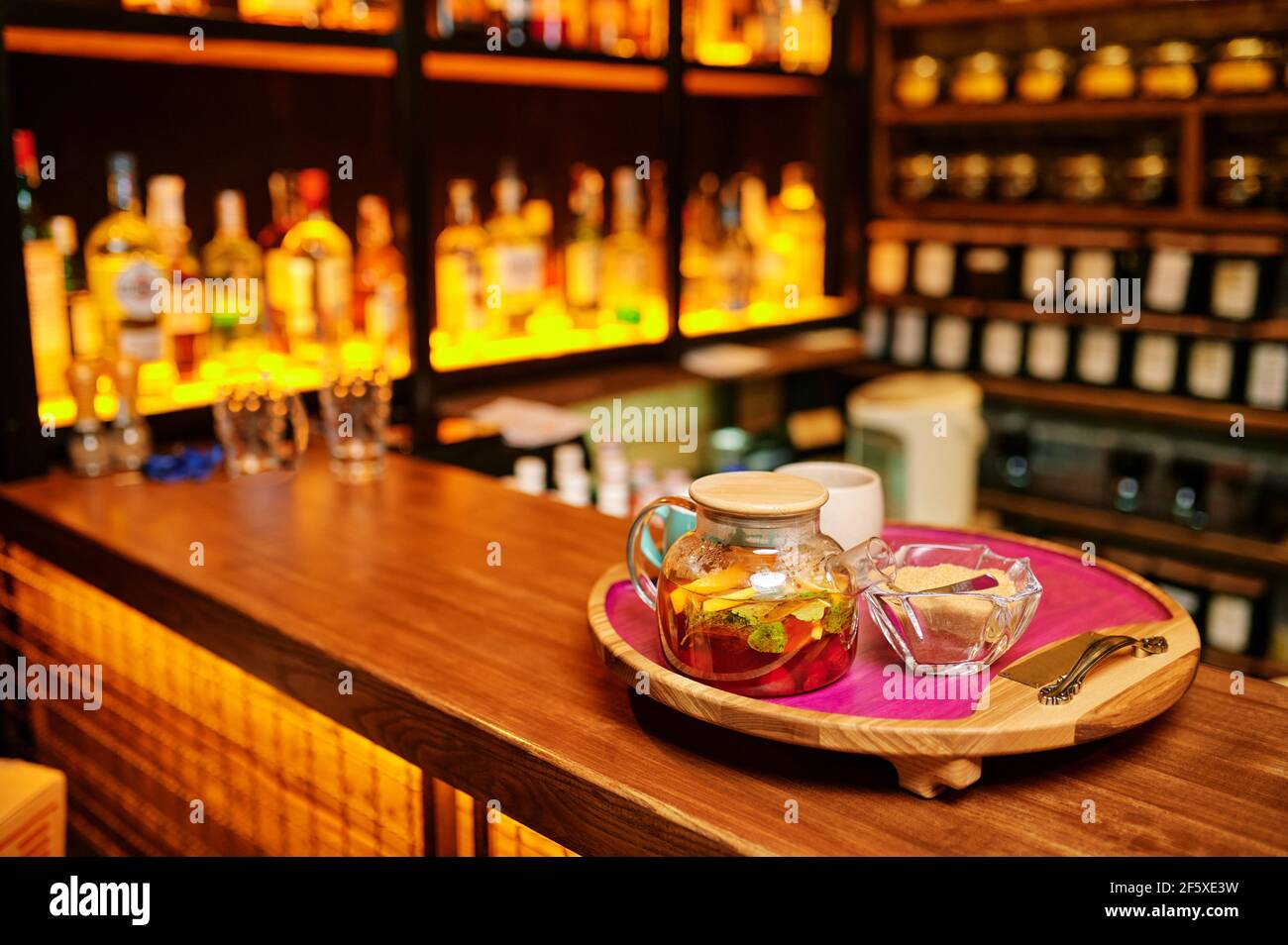 Hookah bar counter, tonic drinks, nobody Stock Photo Alamy