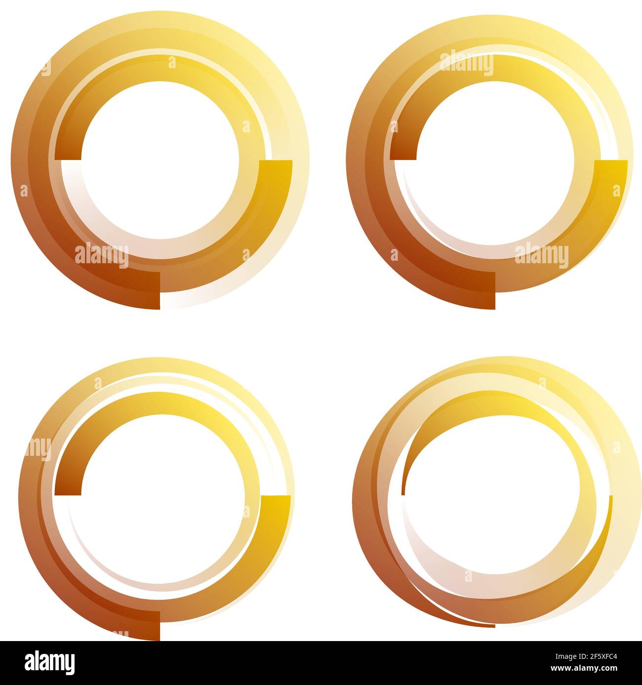 Circular, concentric element. Abstract circle — Stock vector ...