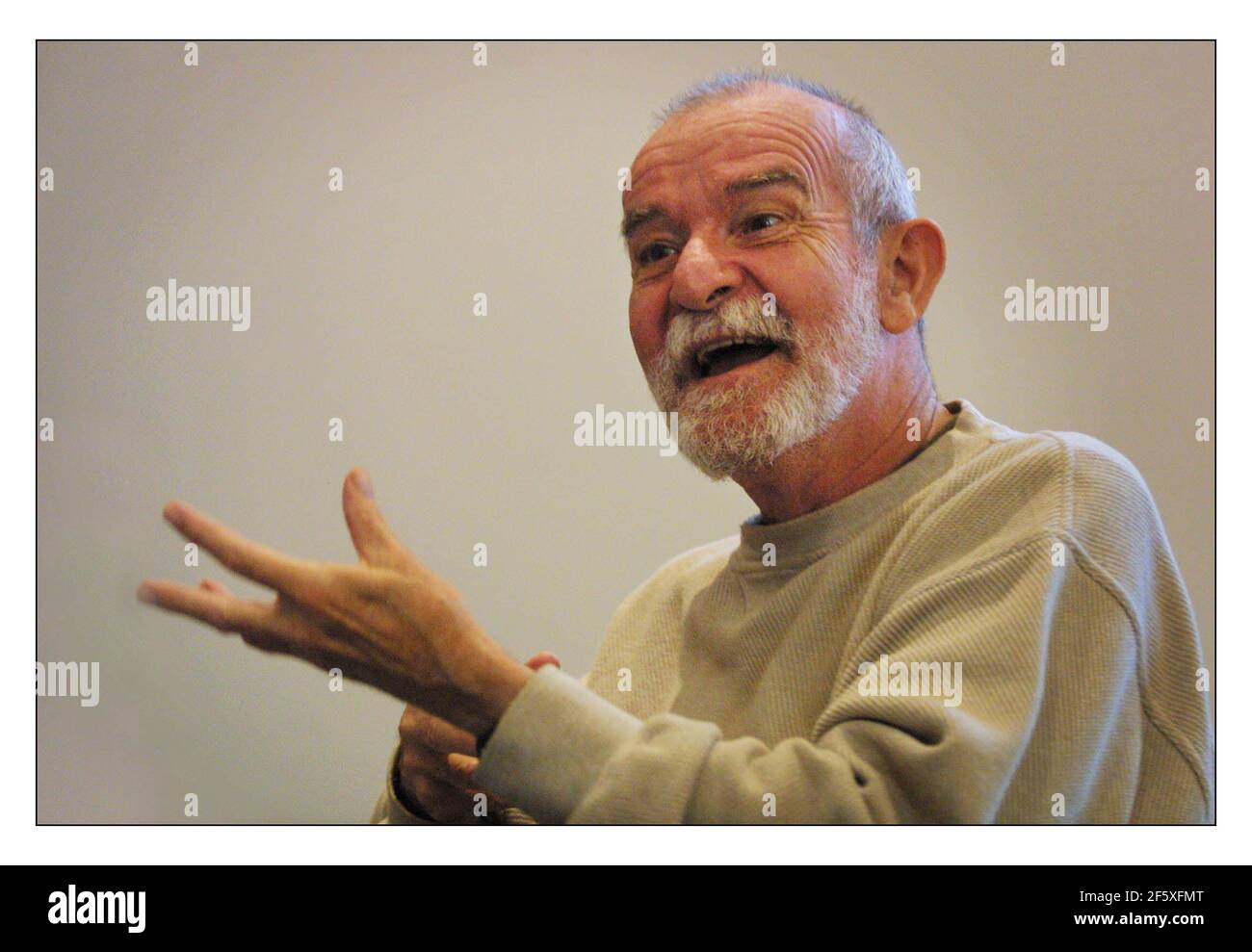 Athol Fugard......South African playwright in London.pic David Sandison 15/3/2002 Stock Photo