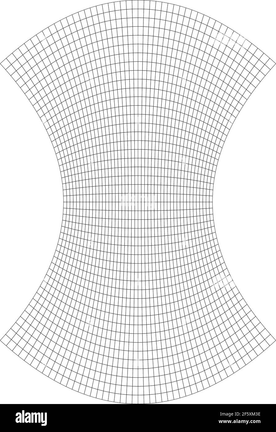 Grid, mesh with deform, distort effect. Abstract vector element — Stock ...