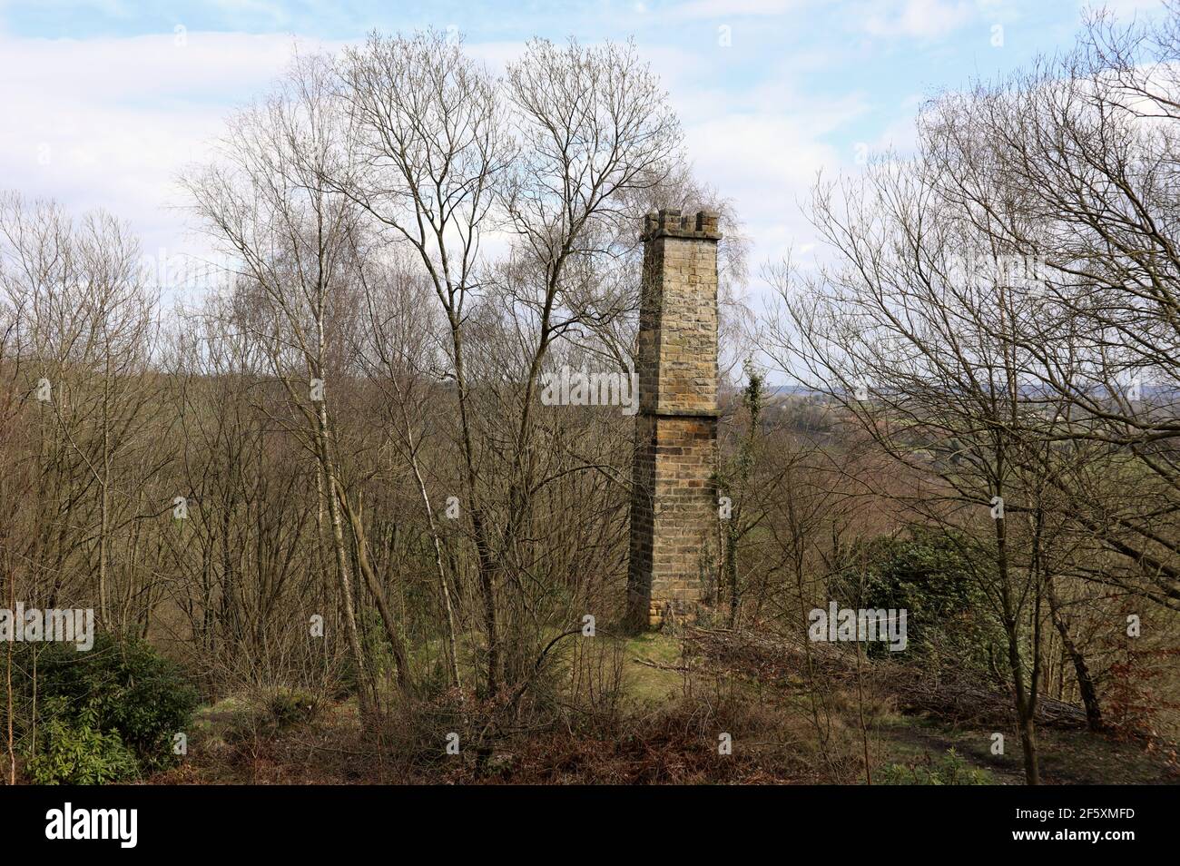 Chimney at Gregory Mine in Ashover which was one of the most productive