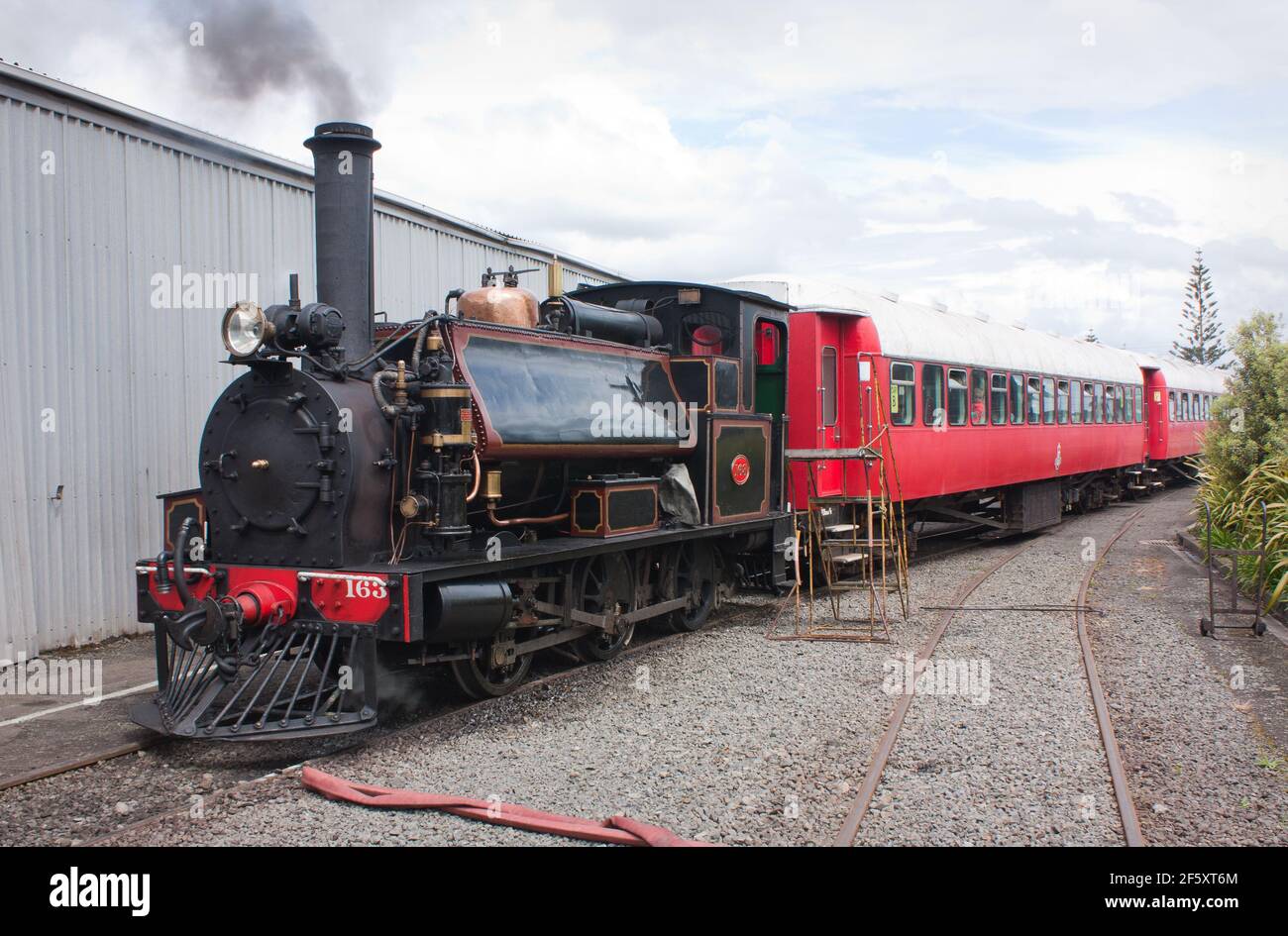 Feilding, New Zealand - Nov 5th 2016: Locomotive at the Feilding and District Steam Rail Society open day. Stock Photo