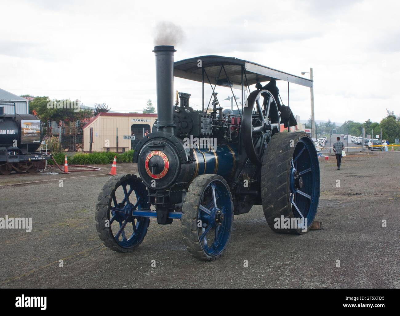 Feilding, New Zealand - Nov 6th 2016:  Traction engine at the Feilding and Districts Steam Rail Society open day. Stock Photo