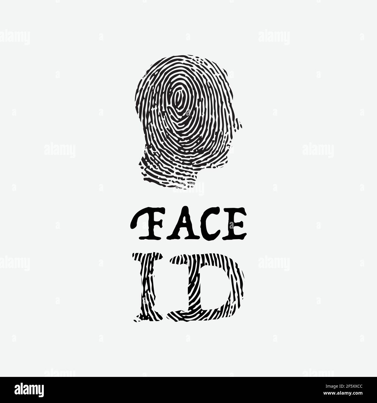 Face ID background with fingerprint Stock Vector Image & Art Alamy