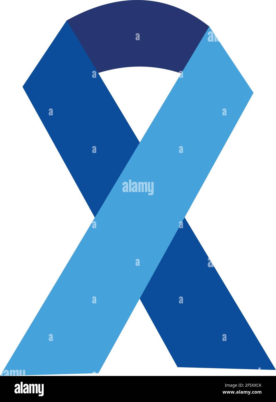 Blue ribbon for colorectal cancer prevention Stock Vector Image & Art ...
