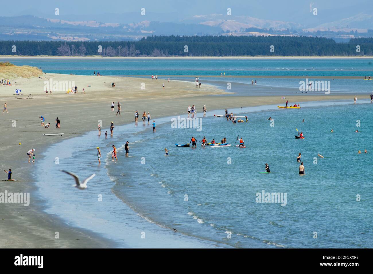 Tahuna beach, Nelson, New Zealand. Stock Photo
