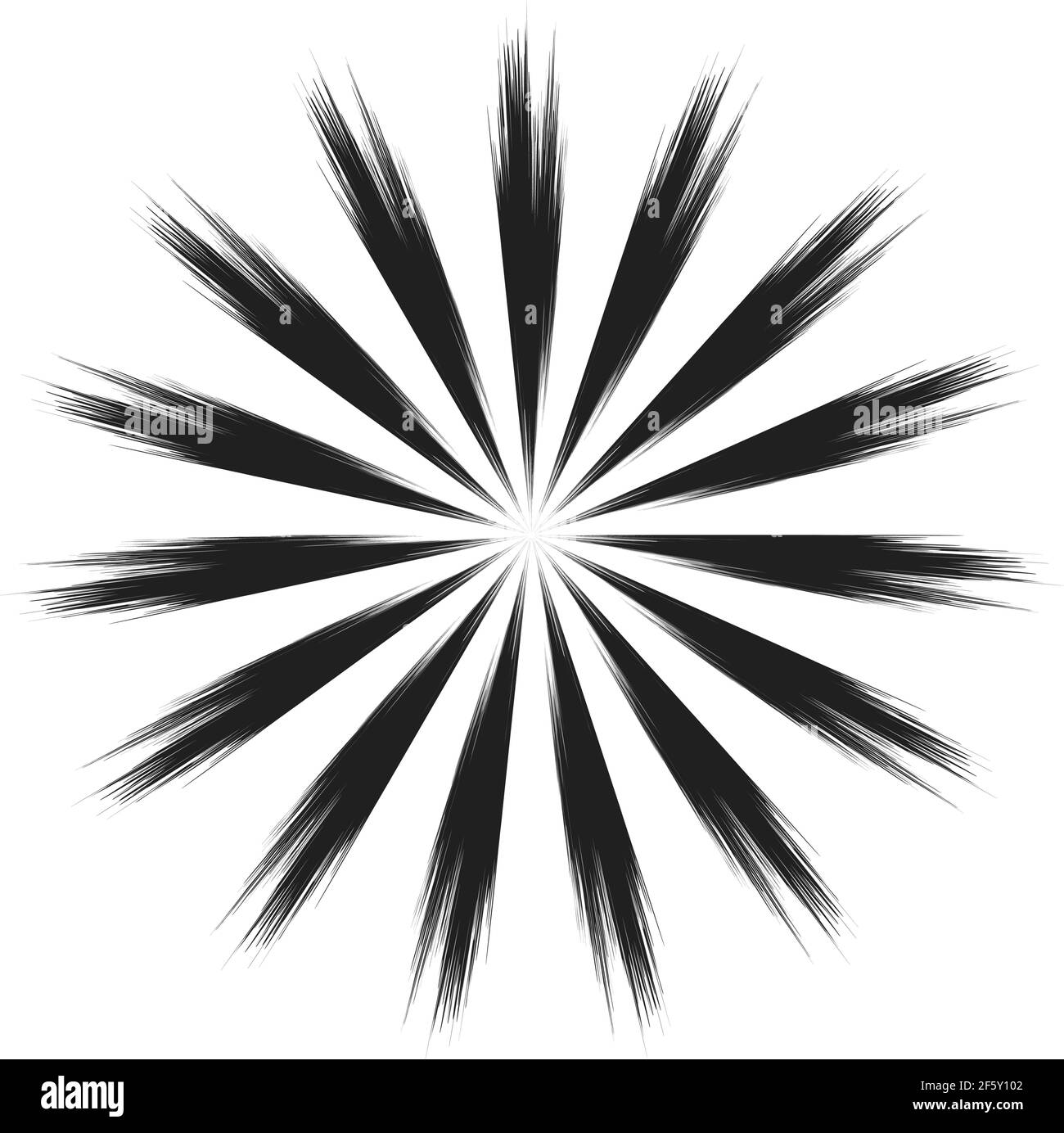 Radial grungy, textured beams, rays, lines abstract vector illustration ...