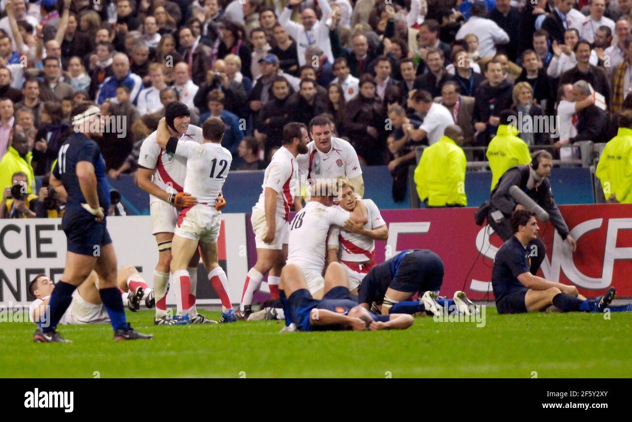 WORLD CUP RUGBY. SEMI-FINAL FRANCE V ENGLAND AT THE STADE DE FRANCE PARIS.  13/10/2007. ENGLAND WIN. PICTURE DAVID ASHDOWN Stock Photo