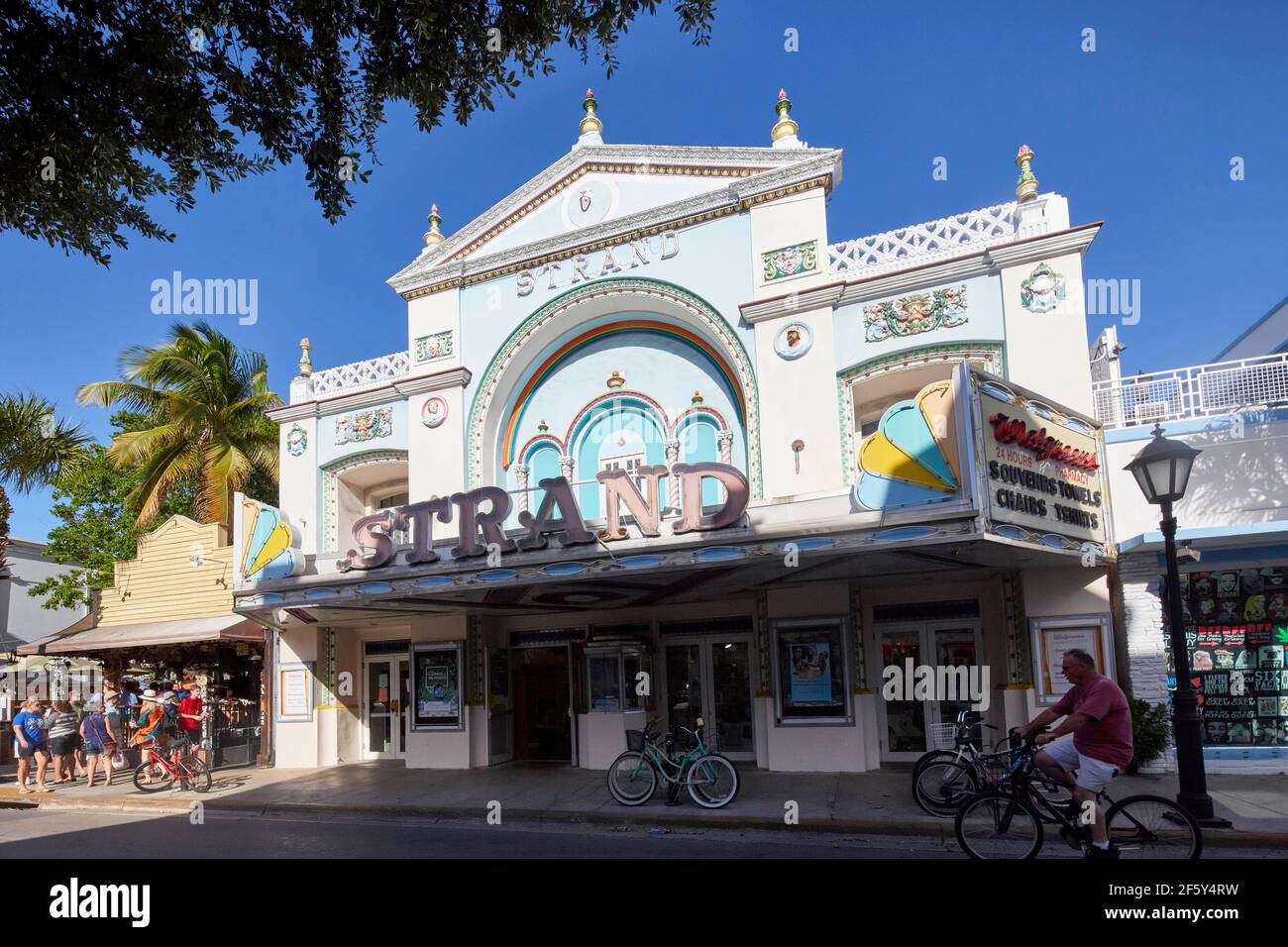 Strand Theater on Duval St in Key West Florida USA Stock Photo