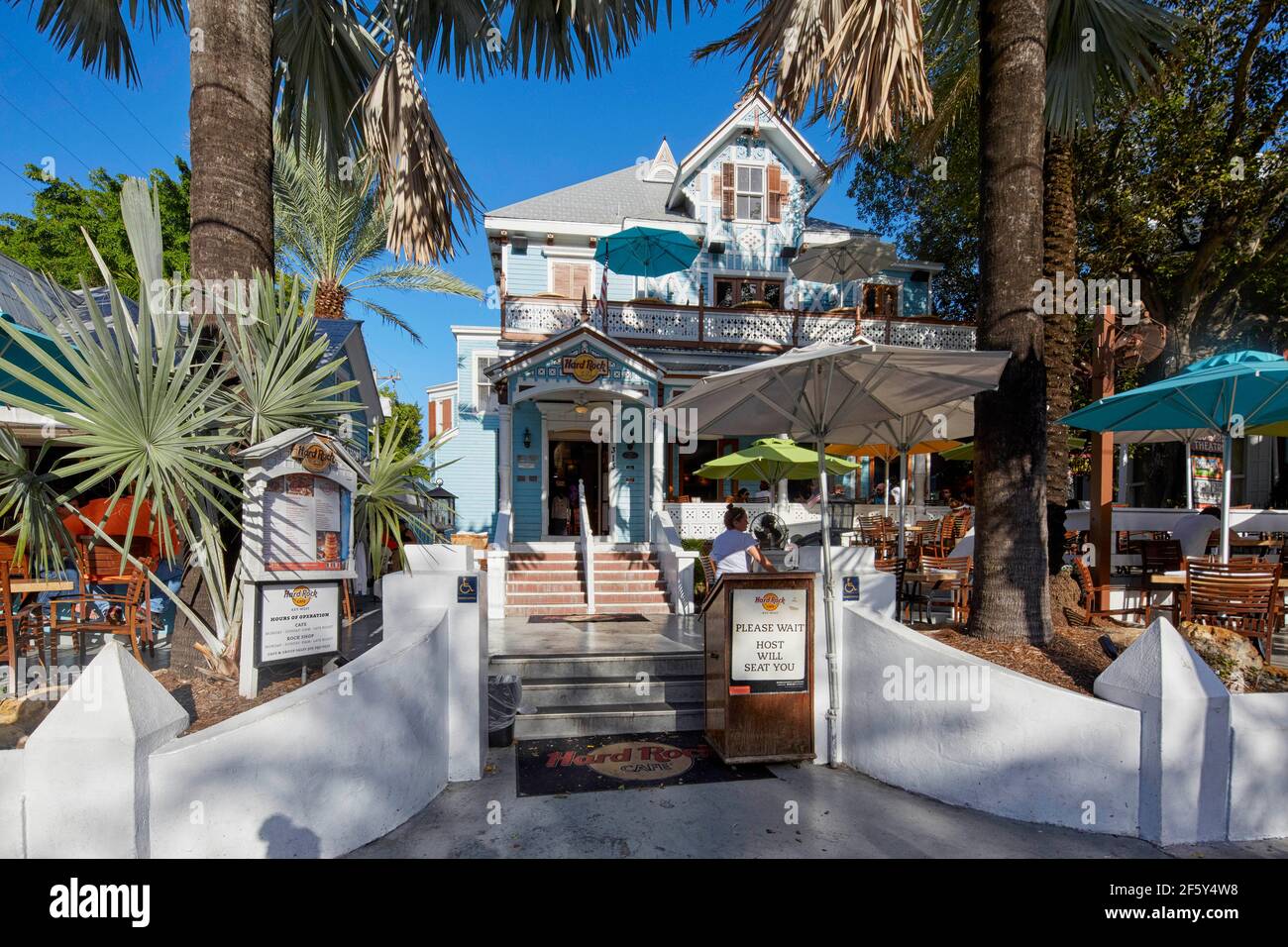 Hard Rock Cafe on Duval Street in Key West Florida USA Stock Photo