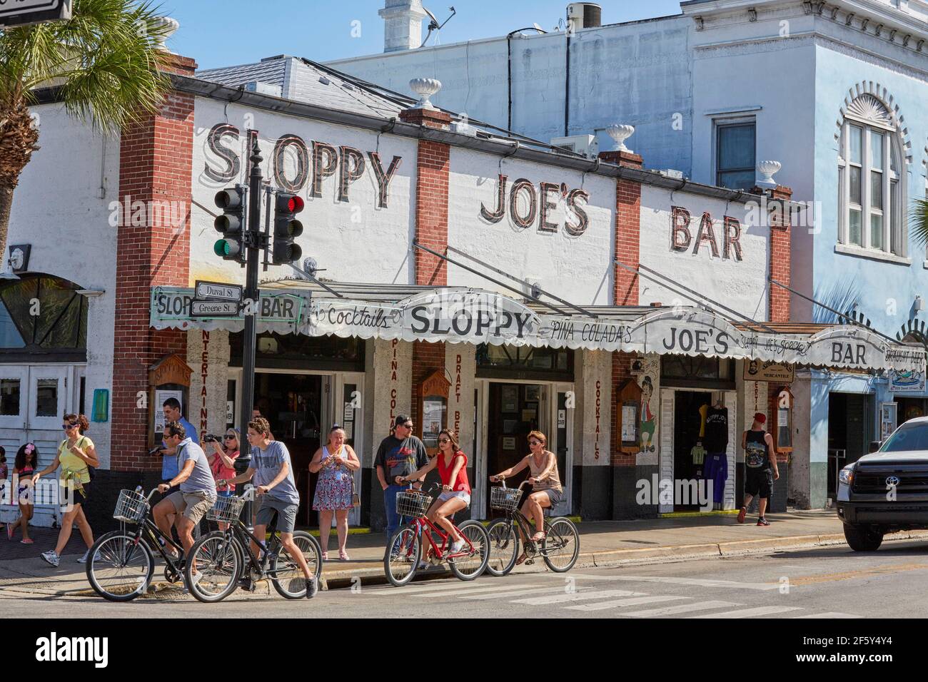 Sloppy Joe's Bar on Duval Street in Key West Florida USA Stock Photo