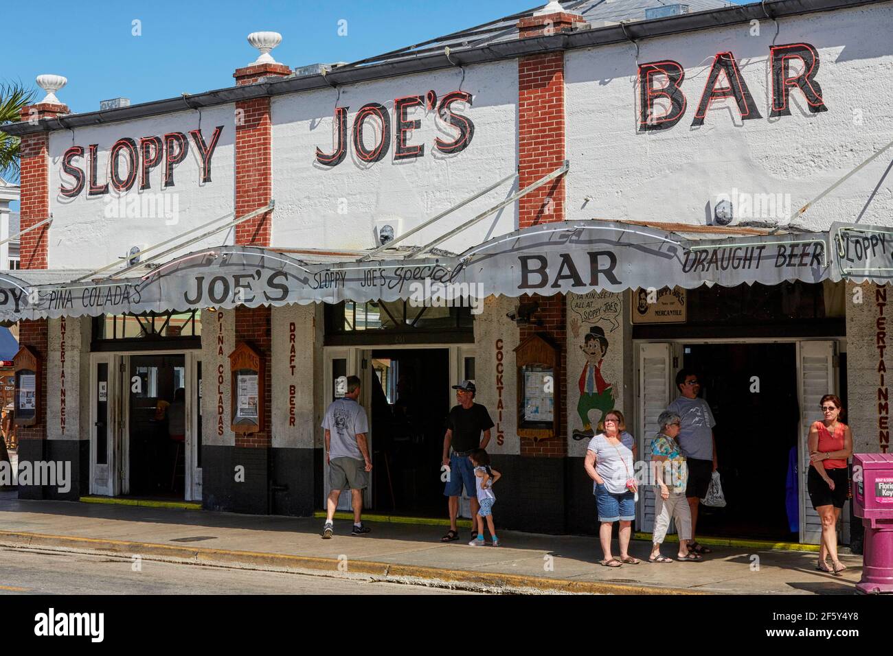 Sloppy Joe's Bar on Duval Street in Key West Florida USA Stock Photo - Alamy