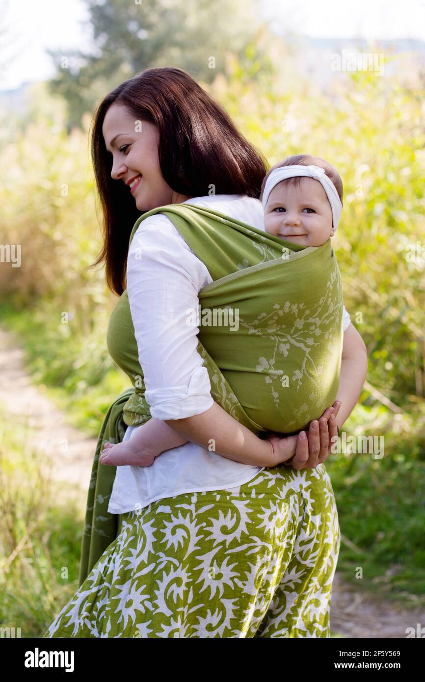 Baby sling carrier hi-res stock photography and images - Alamy