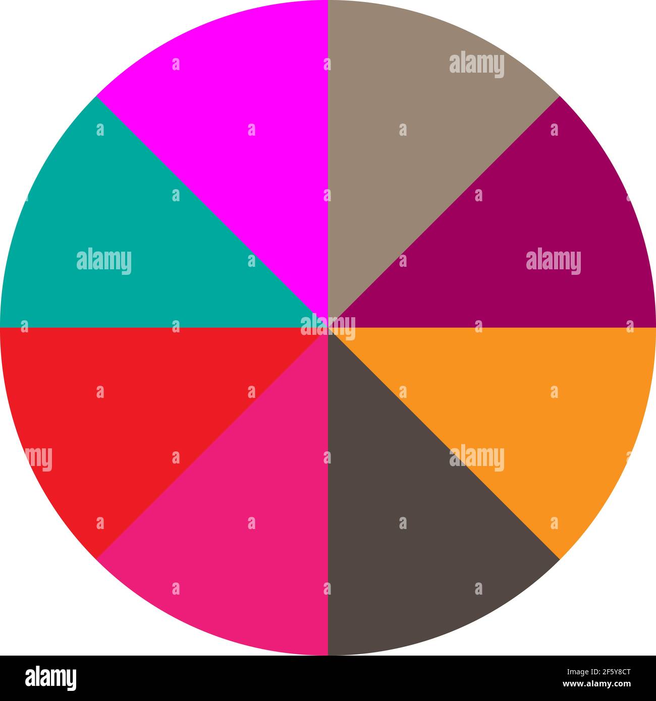 Segmented circle pie graph, pie chart infographics, presentation