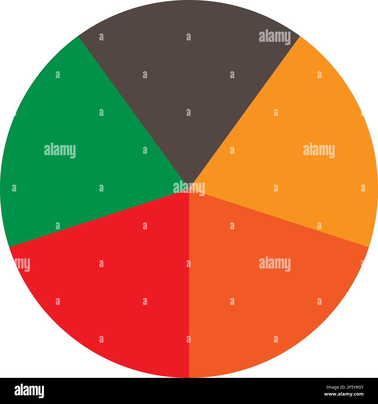Segmented circle pie graph, pie chart infographics, presentation