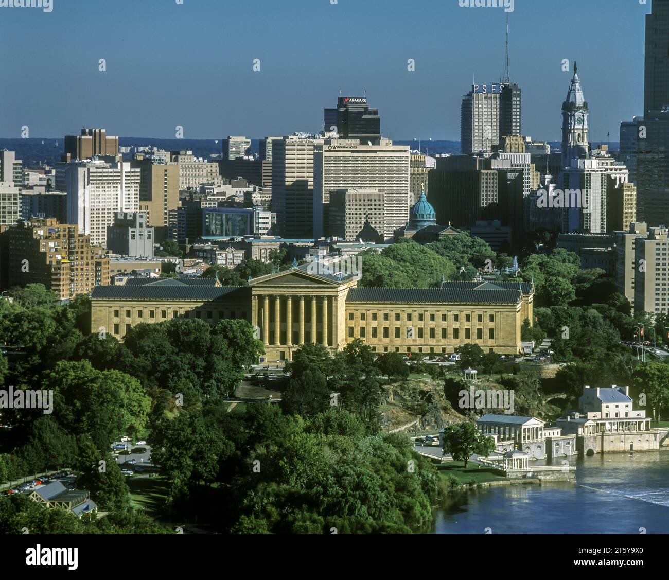 2004 HISTORICAL DOWNTOWN SKYLINE PHILADELPHIA PENNSYLVANIA USA Stock ...