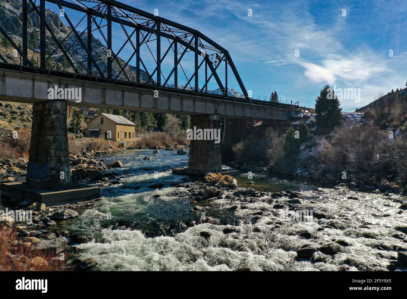 Truckee River, Nevada Stock Photo