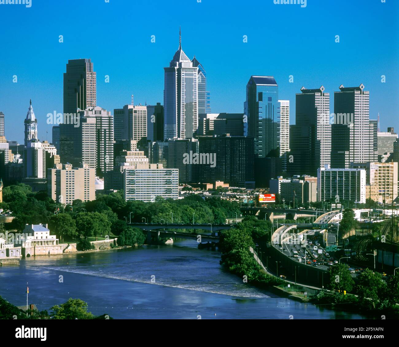 2004 HISTORICAL DOWNTOWN SKYLINE PHILADELPHIA PENNSYLVANIA USA Stock ...