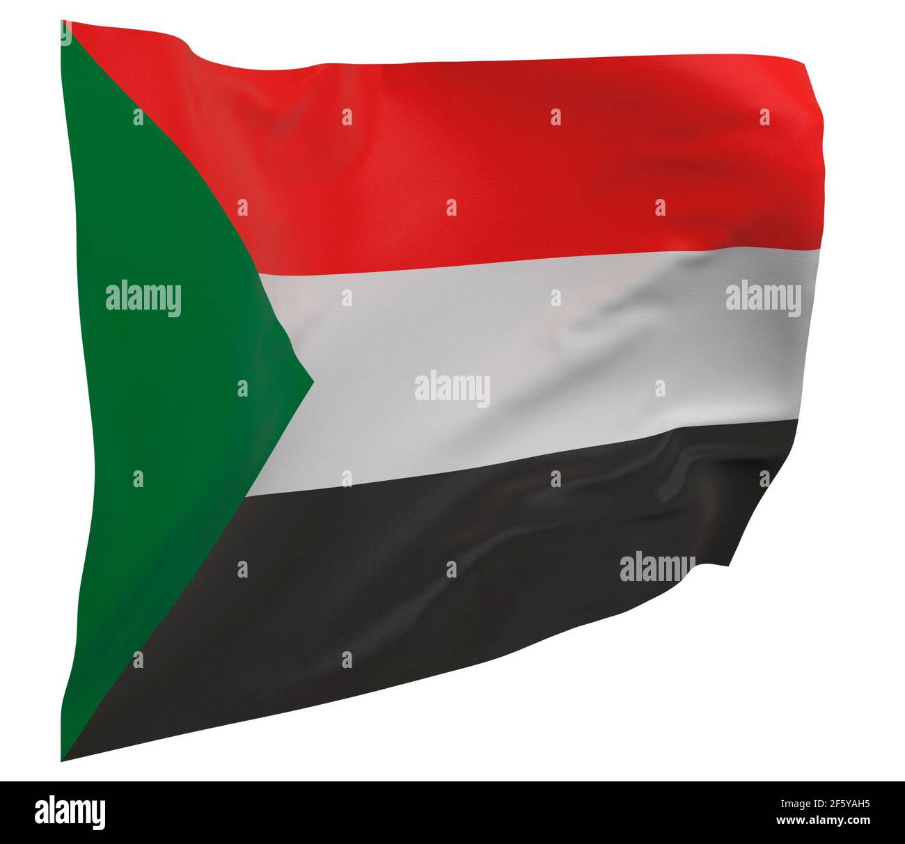 Sudan national flag Cut Out Stock Images & Pictures - Alamy