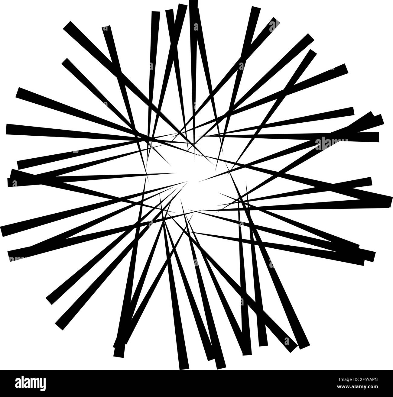 Radial, radiating lines, stripes abstract element for explosion, burst ...
