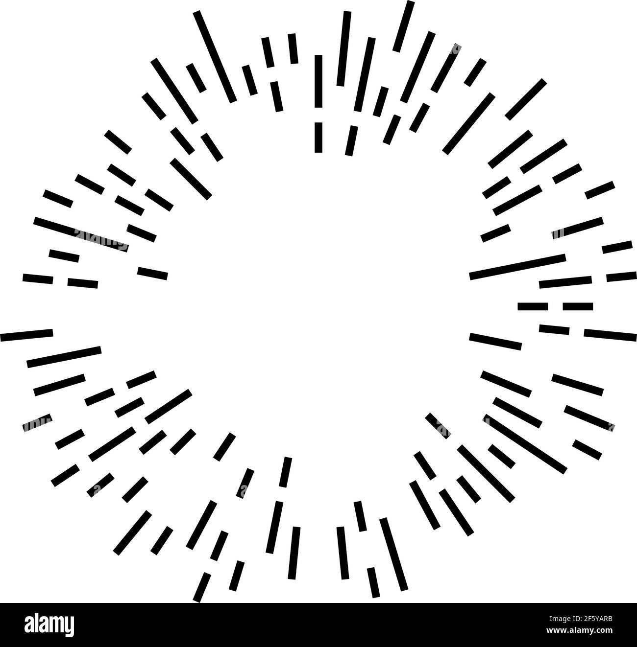 Radial, radiating lines, stripes abstract element for explosion, burst ...